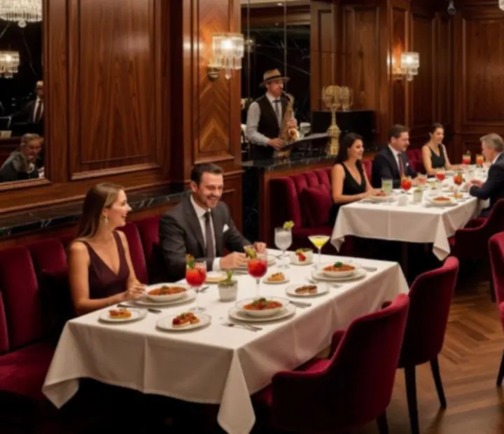 Luxus magyar étterem elegáns kaszinóhangulattal Budapesten