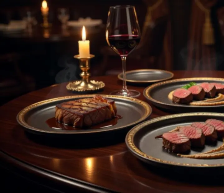Szárazérlelt marha és fine dining főételek elegáns tálalásban