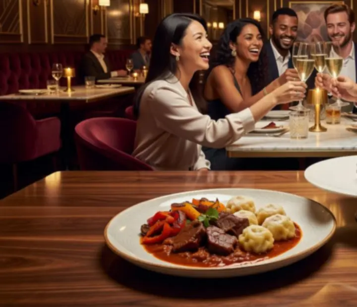 Gourmet magyar fogások és prémium koktélok elegáns tálalással